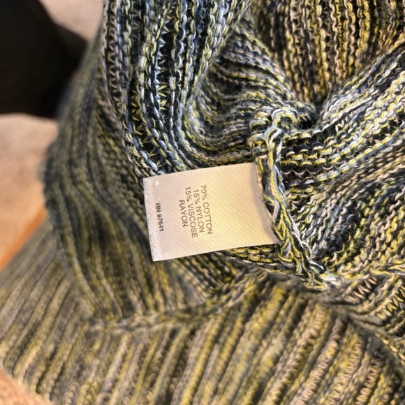 J Jill  black/white marled variegated tunic sweater-Woman’s MP - Picture 12 of 13